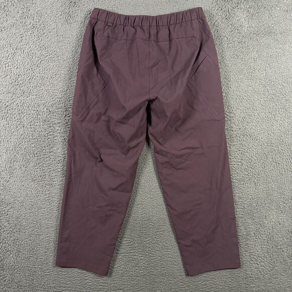 Lululemon Pants Mens 34 (Fits 30x26) Maroon On the Move Wool Blend Wide Leg - Picture 6 of 14